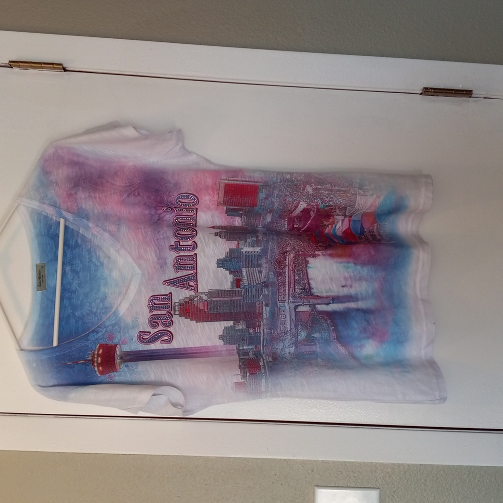 Sweet Giselle San Antonio rhinestone ss tee sz xl